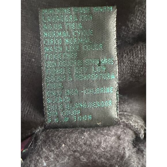 Vintage 80s Sportswear Black Purple Performance Hoodie Sweatshirt Mens Large - Picture 4 of 4